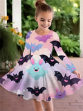 Christmas Crew Neck Dress Girls Korean Version Fashion Foreign Style Long Sleeve Snowflake
