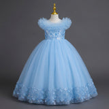 New Children's Dress Princess Dress Birthday Dress Small Host Performance