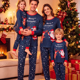 Family Matching Christmas Parent-child Loungewear Round Neck Fashion Pajamas