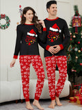 Family Matching Christmas Letters Snowflake Parent-child Printed Loungewear Pajamas