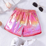 Kid Baby Girl Summer Fashion Colorful Gradient Casual Shorts Pants