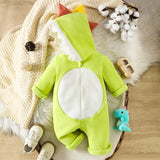 Baby Autumn Cute Dinosaur Spine Tail Jumpsuit Rompers