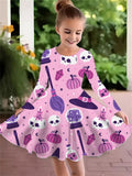 Christmas Crew Neck Dress Girls Korean Version Fashion Foreign Style Long Sleeve Snowflake