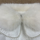 2-8T Kid Girl Outerwear Faux Fur Stylish Thickened Winter Cotton Jacket Coats