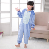 Kid Baby Girl Boy Flannel Cartoon Animal Pajamas