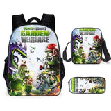 Plants VS Zombies Schoolbag Nylon Anime Waterproof Backpack