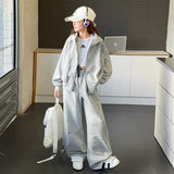4-14T Kid Girls Long Sleeve Hugh Sports Hooded Suits 2 Pcs Set