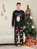 Family Matching Santa Claus Letter Deer Christmas Parent-child Loungewear Pajamas
