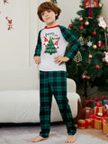 Family Matching Santa Claus Letters Christmas Parent-child Print Loungewear Pajamas