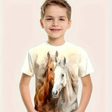 Kid Boy 3D Digital Printed Boys Short Sleeve Summer T-shirt