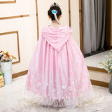 Kid Girls Shawl Aisha Cape Frozen Princess Warm Coats