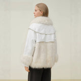 2-8T Kid Girl Outerwear Faux Fur Stylish Thickened Winter Cotton Jacket Coats