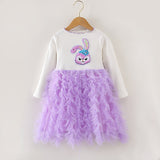 Kid Girl Spring Autumn Cake Star Delu Gauze Dress