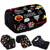 Among US Game Primary School Students Space Werewolf Pencil Case Bags