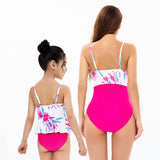 Family Matching Parent-child High-waisted One-piece Swimsuit