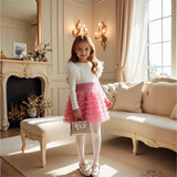1-6Y Kid Baby Girls Princess Gauze Mesh Long Sleeve 2 Pcs/Set