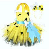 1-12T Kid Baby Girl Crazy Primal Halloween Dresses Cosplay Costume