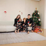 Family Matching Santa Claus Letter Deer Christmas Parent-child Loungewear Pajamas