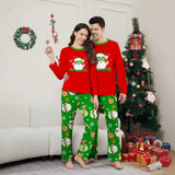 Family Matching Parent-child Christmas Santa Letter Printing Contrasting Holiday Pajamas
