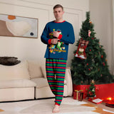 Family Matching Christmas Parent-child Dinosaur Letter Printing Loungewear Pajamas