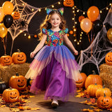 Children's Halloween Children's Dress Medium Older Children's Fluffy Gauze Skirt with Headband