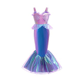 Kid Girl Mermaid Color Changing Party Mermaid Dresses