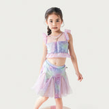 Kid Baby Girls Mermaid Swimsuit Cute Fishtail Performance Swimwear