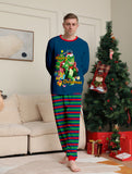 Family Matching Christmas Parent-child Dinosaur Letter Printing Loungewear Pajamas
