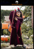Halloween Costume Kids Vintage Court Style Vampire Witch Costume Little Red Riding Hood