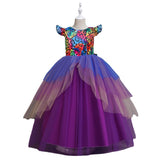 Kid Girl Halloween Long Masquerade Dresses