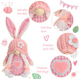 Easter Faceless Dolls Checkered Rabbit Desktop Ornaments Decorations