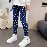 2-12T Kid Girl Autumn  Summer Nine-point Thin Pants Leggings