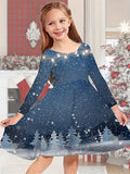 Girls Dress Romantic Color Playful Cartoon Cute Girls Dress