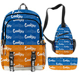 Cook 3D DigitalPrinting Backpack 3pcs Set Waterproof Schoolbags