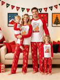 Family Matching Christmas Parent-child Pajamas Printed Fashion Long-sleeved Loungewear Set