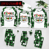 Family Matching Parent-child Loungewear Christmas Stitching Pajamas