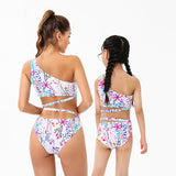 Parent-child swimsuit split bikini kids bikini mother-daughter swimsuit girl