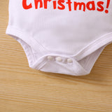 Baby Girl Christmas Weird Plush Strap Letter 2 Pcs Sets