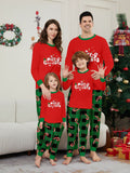 Family Matching Christmas Cane Deer Fashion Parent-child Pajamas