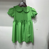 Kid Baby Girls Summer Embroidered Four-leaf Cute Doll Dress