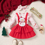 Baby Girl Infant Christmas Cartoon 2 Pcs Sets