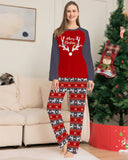 Family Matching Parent-Child Deer Christmas Long Sleeve Suit Loungewear Pajamas