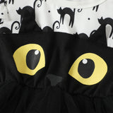 1-6T Kid Girl Halloween  Printed Mesh Cute Dresses