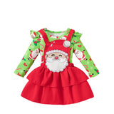 Baby Girl Infant Christmas Cartoon 2 Pcs Sets