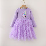 Kid Girl Spring Autumn Cake Star Delu Gauze Dress