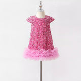 Kid Baby Girls Sequined Tank Princess Dress