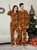 Halloween Parent-child Pajama Pumpkin Funny Devil Print Loungewear