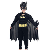 Dress Children Halloween Vampire Black Bat Costume Cosplay Black Cape