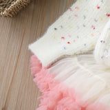 1-6T Kid Baby Girls Princess Tutu Autumn Winter Suits 2 Pcs Set
