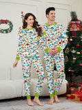 Family Matching Christmas Deer Snowman Snowflake Parent-child Printed Loungewear Pajamas